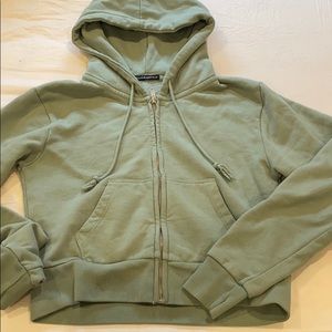 Brandy Melville sage crystal hoodie